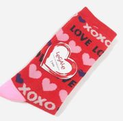 LeGale Love XOXO Valentines Day Socks, Red, Pink