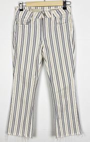 Pilcro and the Letterpress High Rise Bootcut Striped Jeans