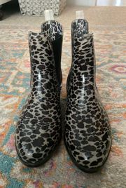 Leopard Rain Boots