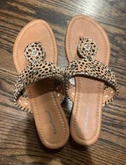 Leopard Print Sandals 