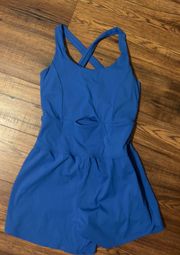 Navy Blue Athletic Romper