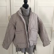 Forever 21 Oversized quilted light puffer jacket By  With Tag