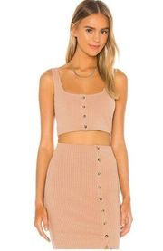 NWOT Privacy Please Mariposa Top Size S in Nude