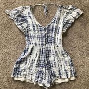 Trixxi women’s small blue / white romper