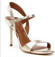 Halston Heritage Ainsley Gold Leather Sandal