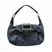 Kenneth Cole Leather Shoulder Bag Black