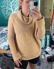 Pilcro Cowl Neck Pullover Knit Tunic Sweater