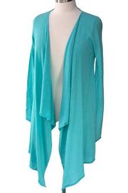 Calypso St Barth Womens Size M Cashmere Waterfall Cardigan Sweater Open Front