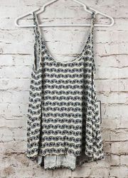 Lauren Moshi Zena Deep Back Tank Evil Eye Size XS NWT