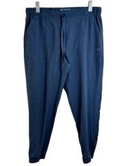 Albion Jetsetters Cropped Ankle Zip Joggers Womens Size Small High Rise Navy