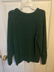 Green Knit Sweater 