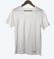 Fila Essentials Short Sleeve Cotton V-Neck Top UK Medium