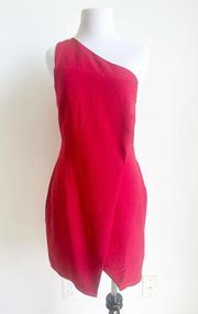 NBD X Naven Dress Cherry Red Mini Cutout Revolve Sheath Medium