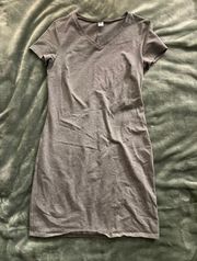 Grey Tight Tshirt Dress