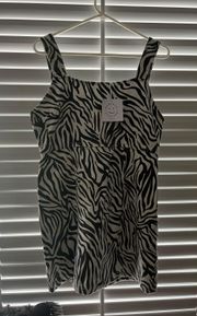 Zebra print dress