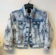 Highway Jeans Floral Denim Jacket EUC