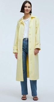 NWT Madewell Belted Trench Coat Candlelight Yellow