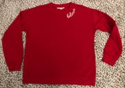 Red Believe Christmas Sweatshirt Small