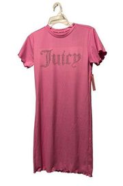New Juicy Couture Pink Ribbed Nightgown Size Medium