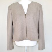 Signature by  Vintage Style Tan Colored Business Blazer - Size 16