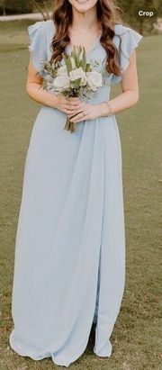 DB Studio Light Blue Long Bridesmaid Dress / Evening Gown