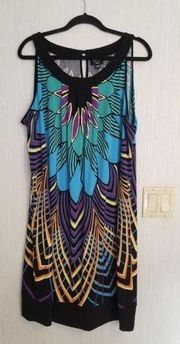 Designer Print 2X Dress