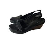 Bare Traps Close Toed Wedge Sling Backs