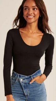 Abercrombie & Fitch | Scoopneck Long Sleeve Bodysuit