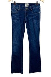 Dylan George Jeans Womens 26 x33 Bootcut Dark Wash Blue Stretch Denim Low Rise‎