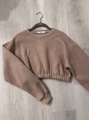 Cropped Long Sleeve Sweatshirt