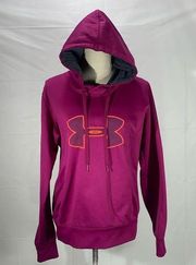 Under Armour  U Storm Purple Semi Fitted Coldgear Hoodie Size Large