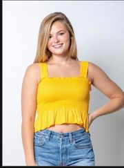 Yellow Smock Tank Top