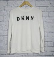 Y2K Embroidered DKNY Logo Sweatshirt