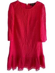 Juicy Couture Hot Pink Lace Dress