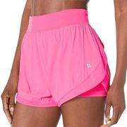 Sweaty Betty Neon/ sonic pink athletic shorts.  Size small