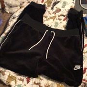 Nike Black Velour Sweatpants