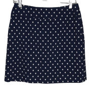 Charter Club Skort Womens 6 Navy Blue White Floral Flower Skirt Casual Preppy