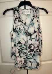 Rory Beca Silk Tropical Tank Top