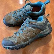 Merrell Accentor Low Hiking Boots Dark Earth Blue Lace up size 7.5