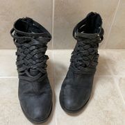 Free People Carerra bootie black size 38, barely worn excellent condition