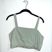 Green Crop Top