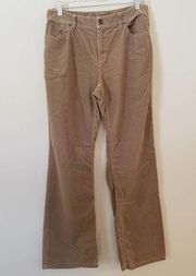 Liz Claiborne Mid-rise Bootcut Corduroys Lightweight Tan Size 10R