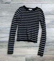 Forever 21  striped long sleeve ribbed sweater