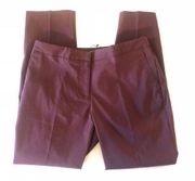 Mario Serrani Burgundy Slim Fit Pants New Size 4