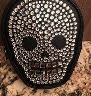 Black Skull Halloween 2023 Crossbody Cosmetic Bag Purse