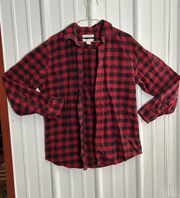 Amazon Essentials Red and black plaid flannel so so soft