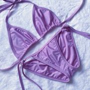 Gary Majdell Lilac Lavender Purple Triangle Bikini Women's Size Medium