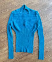 Turquoise Turtle Neck Sweater