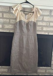 Rebecca Taylor linen/ silk dress-8