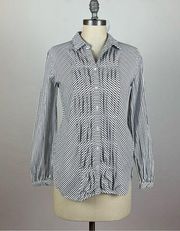 Scotch & Soda Stripe Pleated Button Down Shirt